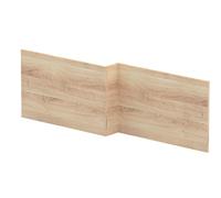 Balterley Wooden Front Bath Panel L Shape 1700mm, Bath Panels, Bathroom Front Panels for Bathtub, Water Resistant Side Panel for L-Shaped Bathroom Baths and Soaking Tubs (Bleached Oak)