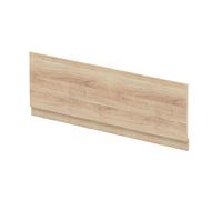 Balterley Wooden Front Bath Panel Covering with Plinth, 1700mm Bath Panel, Straight Front Bathroom Panels for Bathtub, Water Resistant Side Panels for Bathroom Baths and Soaking Tubs (Bleached Oak)