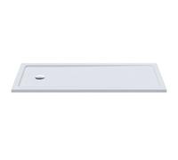 Balterley 1700 x 700 mm Rectangular Shower Tray, Slimline Slip Resistant Shower Trays, Durable Stone Resin Base Trays for Bathroom Enclosure, Lightweight Rectangular Tray for Wetroom Showers (White)