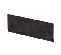 Balterley 1800mm Edge/power Straight Front Bath Panel & Plinth - Textured Matt Metallic Slate
