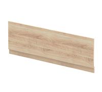 Balterley Wooden Front Bath Panel Covering with Plinth, 1800mm Bath Panel, Straight Front Bathroom Panels for Bathtub, Water Resistant Side Panels for Bathroom Baths and Soaking Tubs (Bleached Oak)