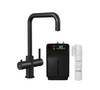 3 in 1 Instant Hot Water Kitchen Sink Tap Tank Filter Matt Black Balterley Black One Size