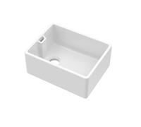 Fireclay Single Bowl Belfast Sink with Overflow No Tap Hole Balterley White One Size