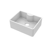 Balterley 595mm - Single Bowl Butler Kitchen Sink - With Tap Ledge