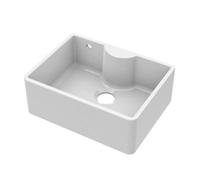 595mm - Single Bowl Butler Kitchen Sink - with Tap Ledge, Overflow