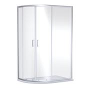 Balterley 6mm Glass Offset Quadrant Shower Enclosure 1900 x 1200 x 900mm Chrome in Silver Balterley Silver