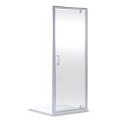 Balterley 6mm Glass Reversible Pivot Shower Door 1900 x 800mm Chrome in Silver Balterley Silver