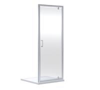 6mm Glass Reversible Pivot Shower Door 1900 x 900mm Chrome Balterley Silver One Size