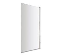 Balterley 6mm Toughened Safety Glass Reversible Shower Bath Screen - Chrome in Silver Balterley Silver