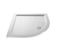 Balterley 700 x 700 mm Quadrant Shower Tray, Slimline Shower Trays, Durable Stone Resin Base Trays for Bathroom Enclosure Cubicle, Lightweight Quadrant Shape Tray for Wetroom Showers (White)