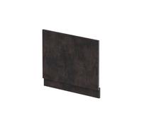 Balterley 700mm Edge/power Straight End Bath Panel & Plinth - Textured Matt Metallic Slate