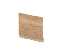 Balterley Wooden Bath End Panel 700mm, End Bath Panels with Plinth, Straight Bathroom Panels for Bathtub, Water Resistant Panel Covering for Bathroom Baths and Soaking Tubs (Autumn Oak)