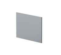 700mm L Shape Square Reversible Bath End Panel - Satin Grey