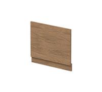 Balterley Wooden Bath End Panel 700mm, End Bath Panels with Plinth, Straight Bathroom Panels for Bathtub, Water Resistant Panel Covering for Bathroom Baths and Soaking Tubs (Antique Oak)