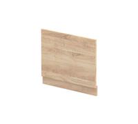 Balterley Wooden Bath End Panel 700mm, End Bath Panels with Plinth, Straight Bathroom Panels for Bathtub, Water Resistant Panel Covering for Bathroom Baths and Soaking Tubs (Bleached Oak)