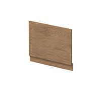 Balterley Wooden Bath End Panel 750mm, End Bath Panels with Plinth, Straight Bathroom Panels for Bathtub, Water Resistant Panel Covering for Bathroom Baths and Soaking Tubs (Antique Oak)