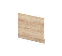 Balterley Wooden Bath End Panel 750mm, End Bath Panels with Plinth, Straight Bathroom Panels for Bathtub, Water Resistant Panel Covering for Bathroom Baths and Soaking Tubs (Bleached Oak)