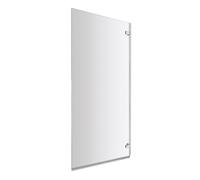Balterley 782 x 1410mm Bath Shower Screen, Rectangular Shower Screens for Baths, 5mm Chrome Toughened Safety Bath Door Screen, in-Swing Hinged Reversible Door Screens for Straight Baths (Chrome)