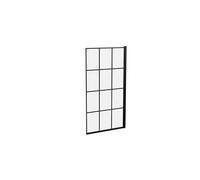 Balterley 790 x 1430mm Bath Shower Screen, Rectangular Framed Shower Screens for Baths, 6mm Toughened Safety Bath Door Screen, 180° Pivot Reversible Door Screens for Straight Baths (Black)