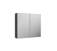 Balterley 800mm 50/50 Split Mirrored Bathroom Cabinet Grey Ash Balterley Grey