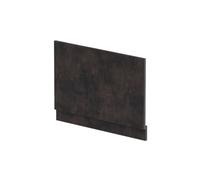 800mm Edge/Power Straight End Bath Panel & Plinth - Textured Matt Metallic Slate