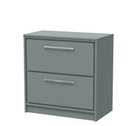 Balterley 800mm Framed Design Floor Standing 2 Drawer Vanity With Worktop - Coastal Grey