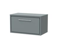 Balterley 800mm Framed Design Wall Hung Single Drawer Vanity With Worktop - Coastal Grey