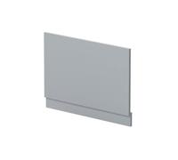 Balterley Straight Reversible Bath End Panel & Plinth - 800mm - Satin Grey Balterley Grey