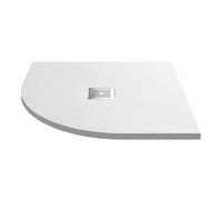 Balterley 900 x 900 mm Quadrant Shower Tray, Slimline Shower Trays, Durable Stone Resin Base Trays for Bathroom Enclosure Cubicle, Lightweight Quadrant Shapes Tray for Wetroom Showers (Slate White)
