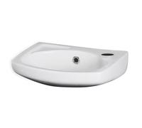 Balterley Adley Wall Hung Ceramic Basin with Overflow & Tap Hole, 350mm - White Balterley White