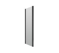 Balterley Almington 6mm Toughened Safety Glass Reversible Shower Side Panel - 900mm - Black