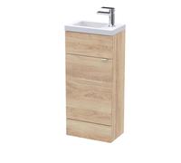 Balterley Alrewas Contemporary 1 Door Compact Vanity Basin Unit, 400mm in Brown Balterley Brown