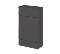 Balterley Alrewas Contemporary Floor Standing Compact WC Unit, Gloss Grey, 500mm in Grey Balterley Grey
