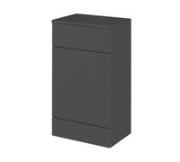 Balterley Alrewas Contemporary Floor Standing Wc Unit With Coordinating Worktop, Gloss Grey, 500mm