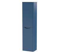 Balterley Modern Wall Hung Bathroom Tall Unit Satin Blue 400mm Balterley Blue