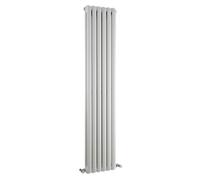 Vertical Double Panel Radiator - 1800mm x 383mm - 3757 BTU - Gloss White
