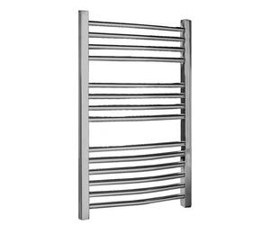Balterley Baltelrey Brewood Heated Vertical Towel Rail With Curved Rails - 710 Btu - 700mm X 500mm - Chrome