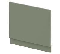 Balterley Bath End Panel 700mm, MDF End Bath Panels with Plinth, Satin Finish Straight Bathroom Panels for Bathtub, Water Resistant Panel Covering for Bathroom Baths and Soaking Tubs (Green)