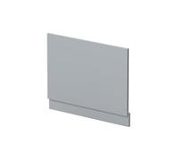 Balterley Bath End Panel 750mm, MDF End Bath Panels with Plinth, Satin Finish Straight Bathroom Panels for Bathtub, Water Resistant Panel Covering for Bathroom Baths and Soaking Tubs (Grey)