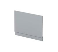 Balterley Bath End Panel 800mm, MDF End Bath Panels with Plinth, Satin Finish Straight Bathroom Panels for Bathtub, Water Resistant Panel Covering for Bathroom Baths and Soaking Tubs (Grey)