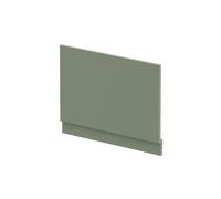 Balterley Bath End Panel 800mm, MDF End Bath Panels with Plinth, Satin Finish Straight Bathroom Panels for Bathtub, Water Resistant Panel Covering for Bathroom Baths and Soaking Tubs (Green)