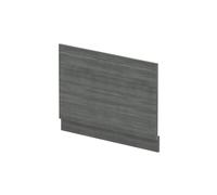 Balterley Bath MFC End Panel & Plinth - 800mm - Woodgrain Anthracite in Grey Balterley Grey
