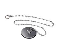 Contemporary Bathroom Bath Plug and Ball Chain, 17mm x 42mm, Chrome, Balterley