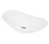 Balterley Oval Ceramic Countertop Vessel without Overflow 615mm in White Balterley White
