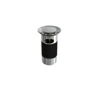 Balterley Bathroom Round Click-Clack Slotted Basin Waste With Overflow, Top Fix Installation, Chrome, 103 X 60 X 104mm