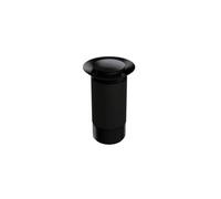Balterley Bathroom Round Click-Clack Unslotted Basin Waste Without Overflow, Top Fix Installation, 103 X 60 X 104mm, Black