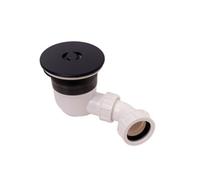 Balterley Round Shower Tray Waste Top Fix Installation, 125 x 114 x 187mm, Black Balterley Black