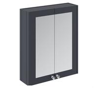 Balterley Bathroom Wall Mounted 2 Soft-Close, Dark Grey, 715 x 600 x 182mm in Grey Balterley Grey