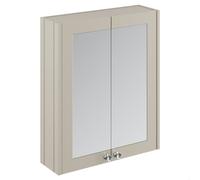 Balterley Bathroom Wall Mounted 2 Soft-Close, Pebble Grey, 715 x 600 x 182mm in Grey Balterley Grey