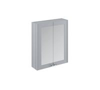 Balterley Bathroom Wall Mounted 2 Soft-Close, Satin Grey, 715 x 600 x 182mm in Grey Balterley Grey